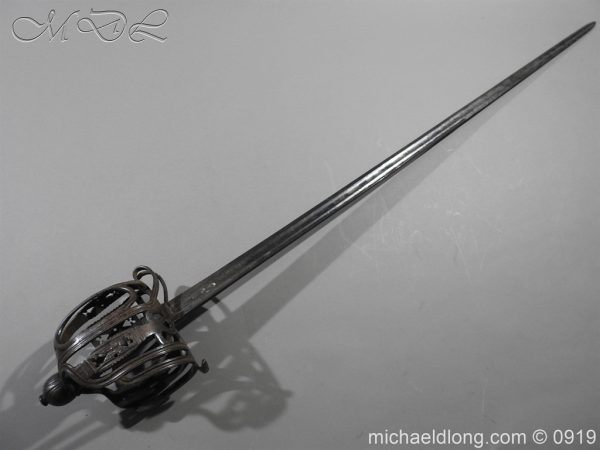 English Basket Hilt Cavalry Sword - Image 5