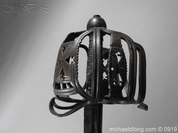 English Basket Hilt Cavalry Sword - Image 13