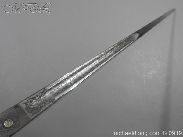 WW1 British 1897 Officers Presentation Sword - Image 11