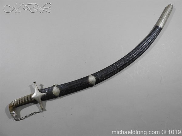 Silver Mounted Shamshir c 1820 - Image 20