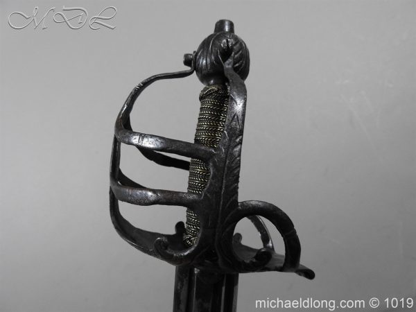 English Mortuary Hilted Broadsword 17th Century - Image 18