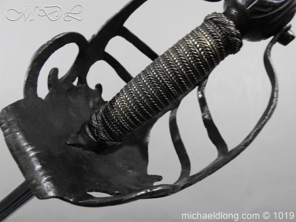 English Mortuary Hilted Broadsword 17th Century - Image 23