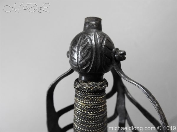 English Mortuary Hilted Broadsword 17th Century - Image 24