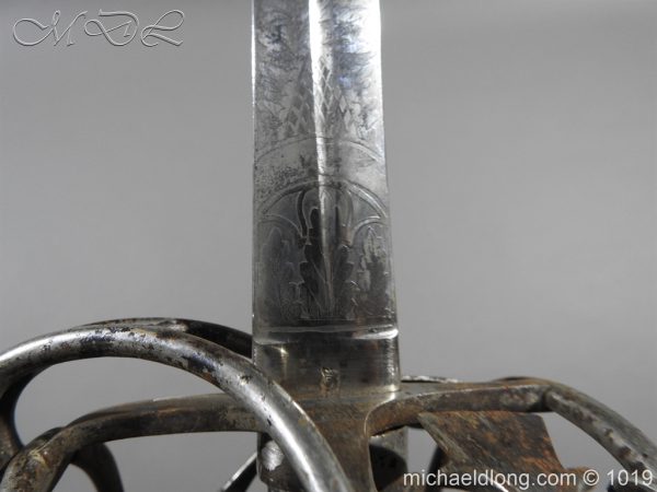 Scottish Basket Hilted Sword Silver Mounts - Image 14