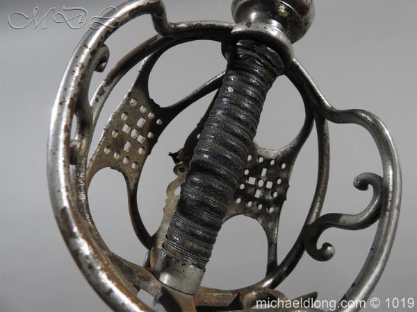 Scottish Basket Hilted Sword Silver Mounts - Image 21