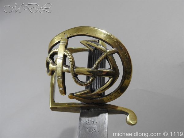Naval Officer's Sword Dated 1801 - Image 13