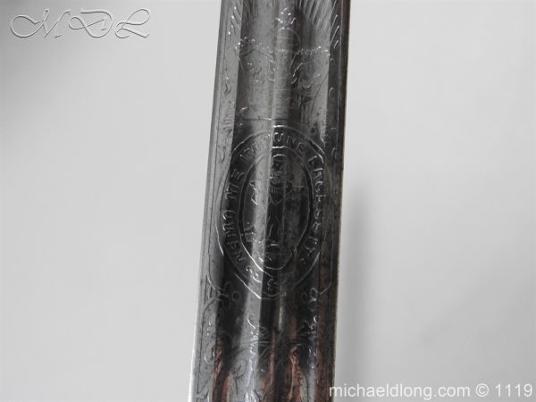 Royal Scots Fusiliers Victorian Officer's Sword - Image 13
