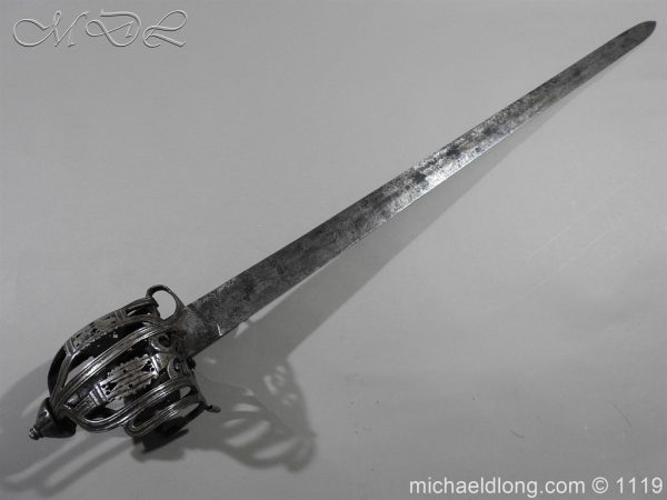 Scottish Basket Hilted Broad Sword c 1680 - Image 2