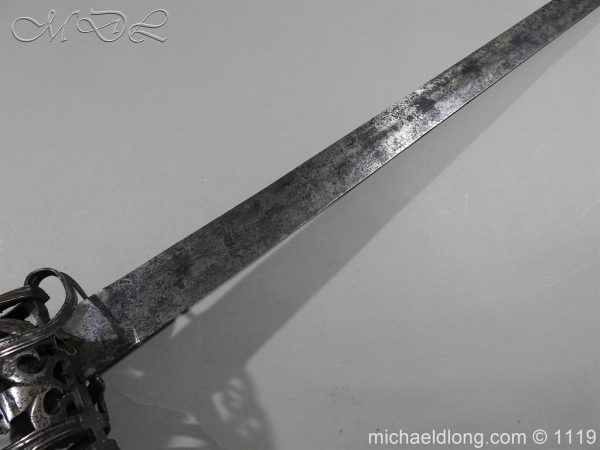 Scottish Basket Hilted Broad Sword c 1680 - Image 6