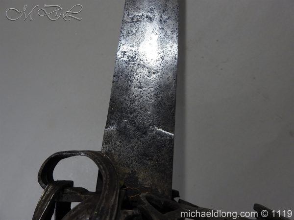 Scottish Basket Hilted Broad Sword c 1680 - Image 11