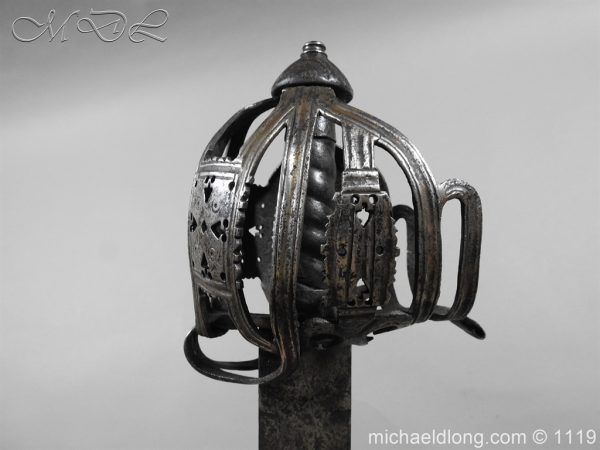 Scottish Basket Hilted Broad Sword c 1680 - Image 13