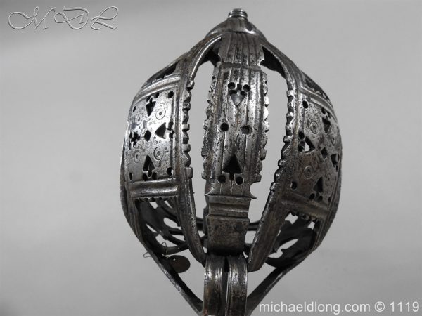 Scottish Basket Hilted Broad Sword c 1680 - Image 15