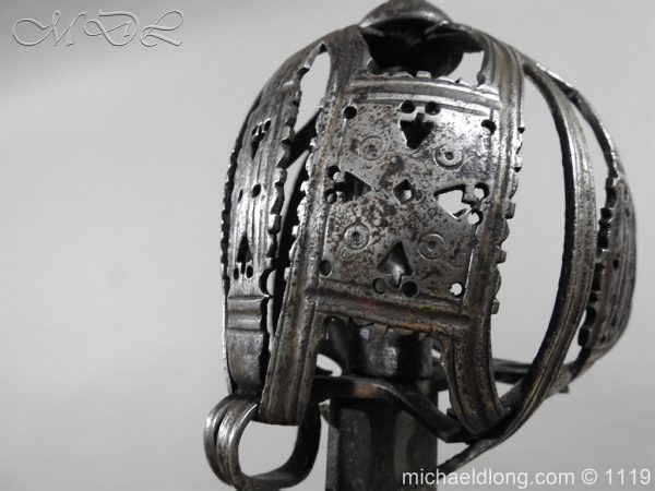 Scottish Basket Hilted Broad Sword c 1680 - Image 16