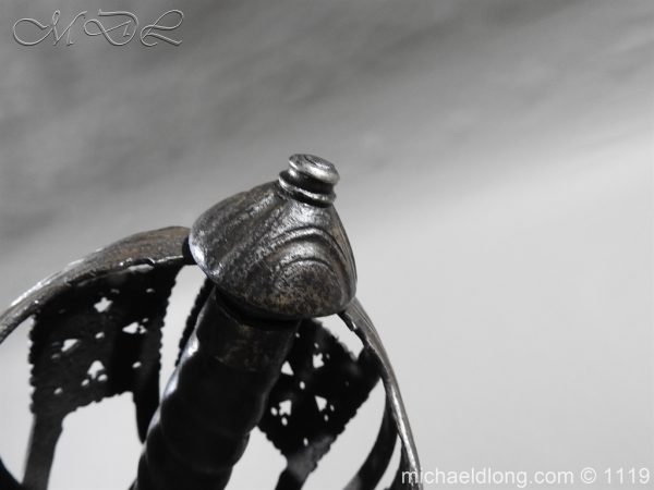 Scottish Basket Hilted Broad Sword c 1680 - Image 21
