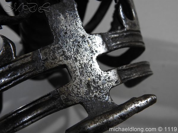 Scottish Basket Hilted Broad Sword c 1680 - Image 24