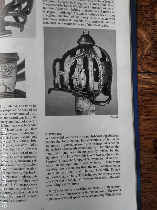 Scottish Basket Hilted Broad Sword c 1680 - Image 33