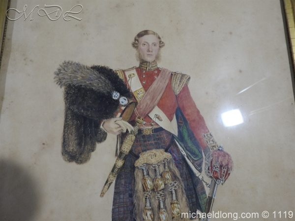 79th Highlanders Captain's Portrait, Medal, Sword and Dirk, etc - Image 3