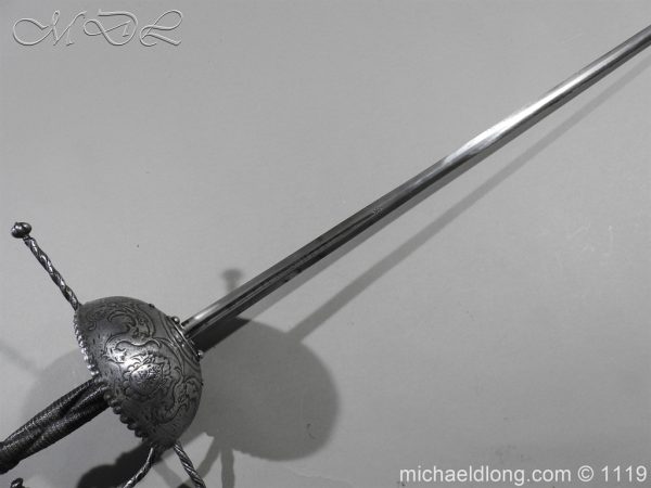 Spanish Cup Hilt Rapier c 1680 - Image 3