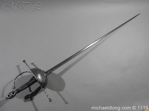 Spanish Cup Hilt Rapier c 1680 - Image 6
