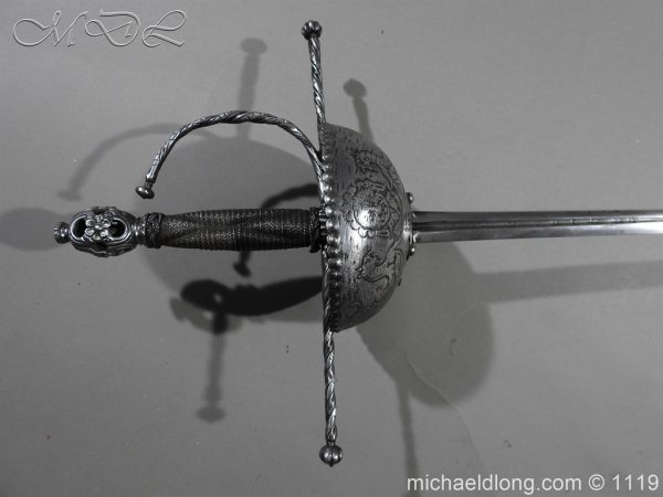 Spanish Cup Hilt Rapier c 1680 - Image 7