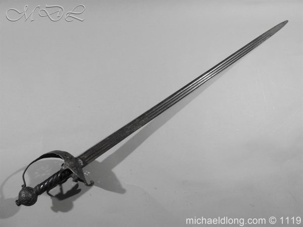 English Mortuary Sword c 1650 - Image 6