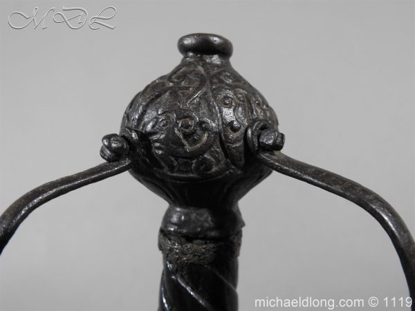 English Mortuary Sword c 1650 - Image 21