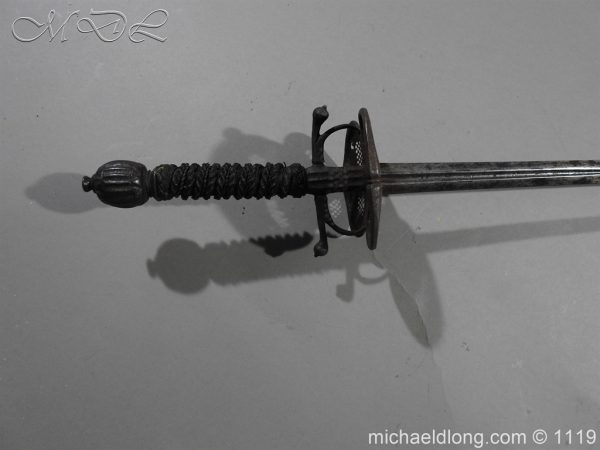 German Duelling Sword c 1675 - Image 2