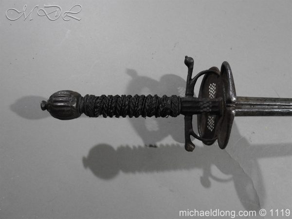 German Duelling Sword c 1675 - Image 7