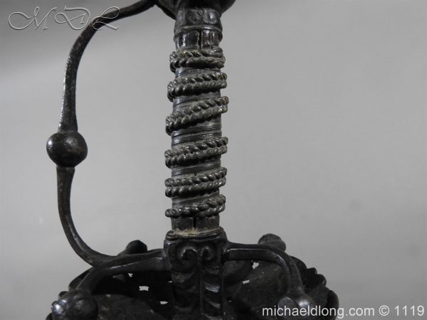 English Cup Hilt Rapier c 1630 - Image 13