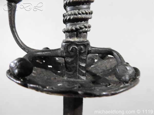 English Cup Hilt Rapier c 1630 - Image 16