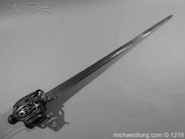 Scottish Basket Hilted Sword c 1720 - Image 5