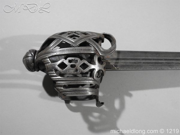 Scottish Basket Hilted Sword c 1720 - Image 6