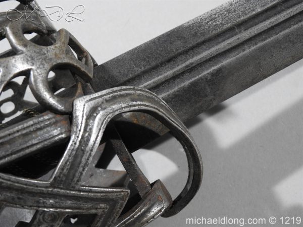 Scottish Basket Hilted Sword c 1720 - Image 12