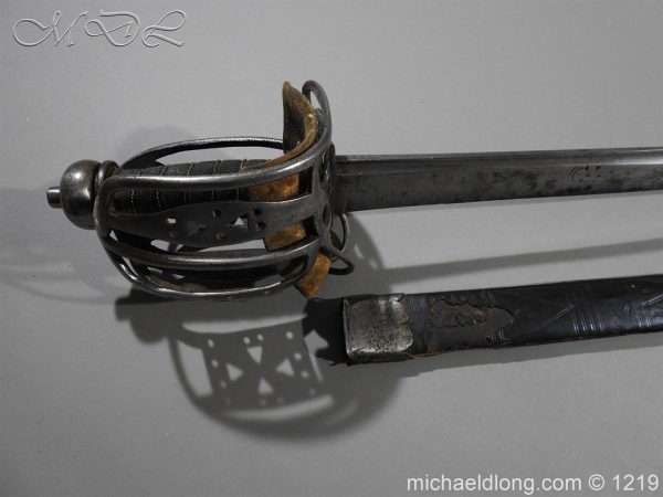Scottish Basket Hilt Cavalry Sword C 1760 - Image 2