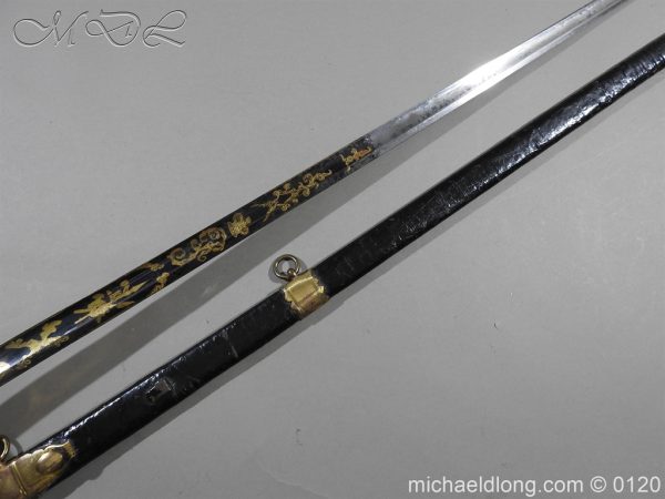 1796 British Blue and Gilt Infantry Officer's Sword - Image 3