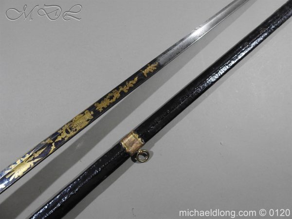 1796 British Blue and Gilt Infantry Officer's Sword - Image 7