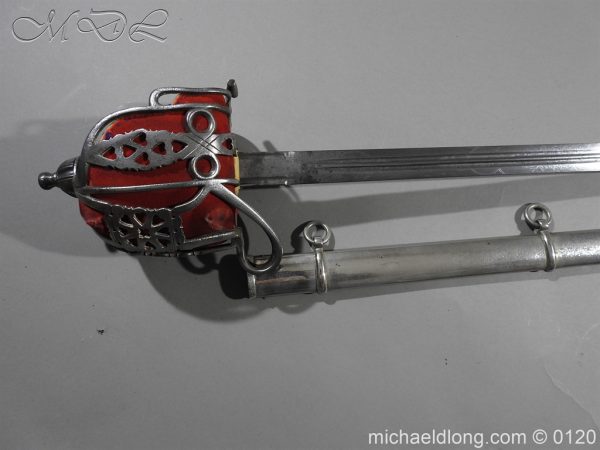 Scottish Victorian Military Basket Hilted Sword - Image 2