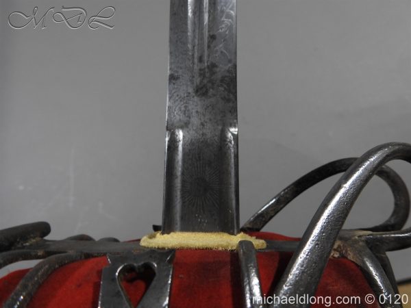 Scottish Victorian Military Basket Hilted Sword - Image 12