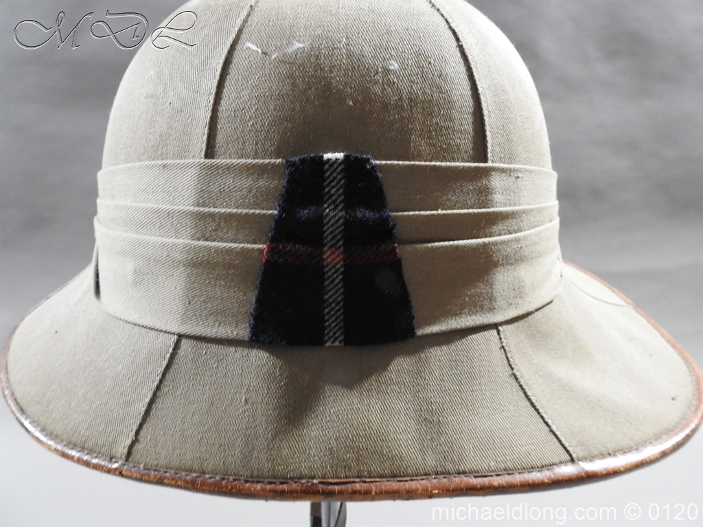 Highland Light Infantry Officer’s Wolseley Helmet - Image 6