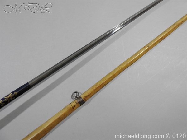 English Blue and Gilt Small Sword by Jeffery c 1780 - Image 3