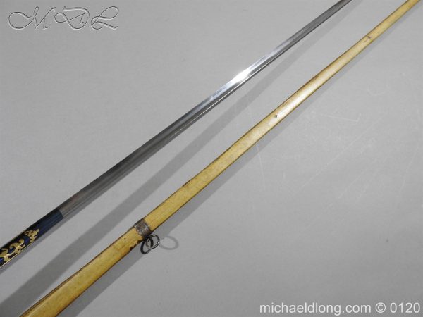 English Blue and Gilt Small Sword by Jeffery c 1780 - Image 7