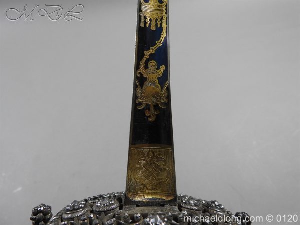 English Blue and Gilt Small Sword by Jeffery c 1780 - Image 16