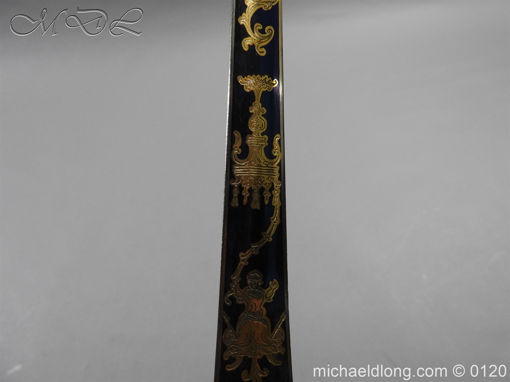 English Blue and Gilt Small Sword by Jeffery c 1780 - Image 17
