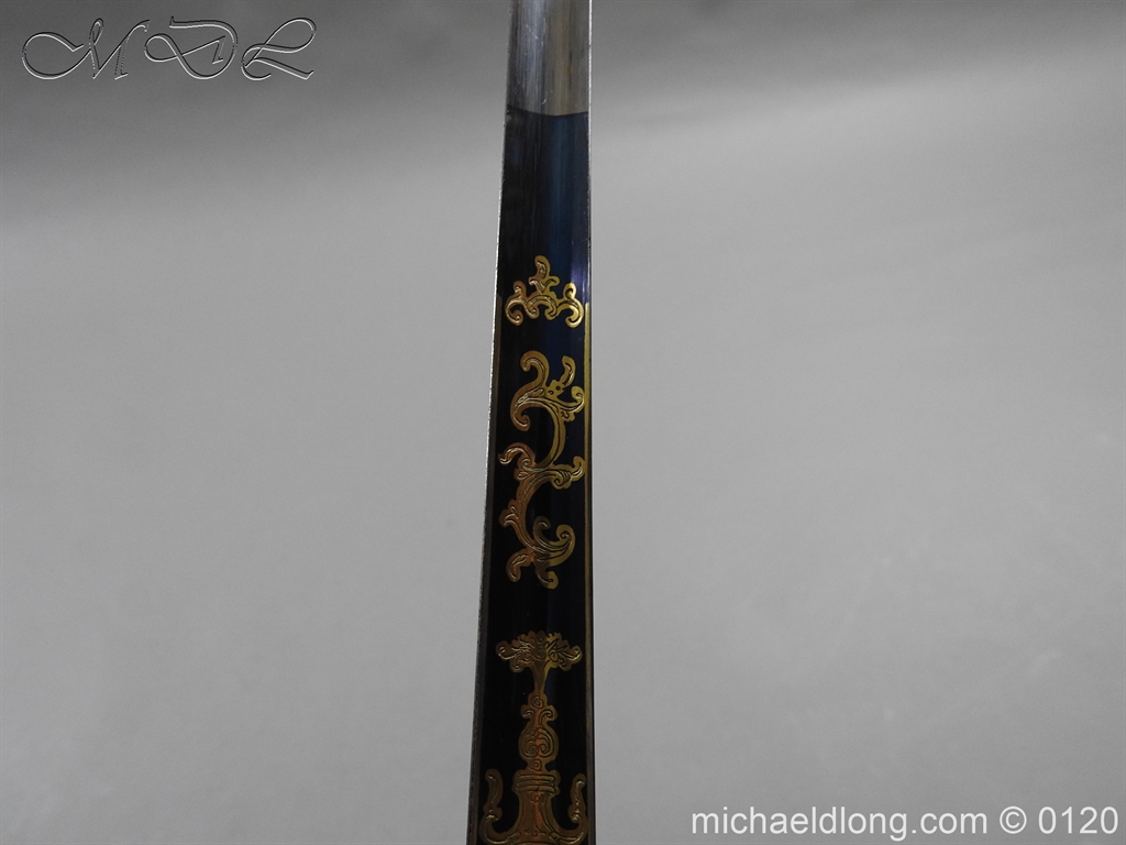 English Blue and Gilt Small Sword by Jeffery c 1780 - Image 18