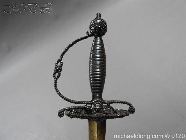 English Blue and Gilt Small Sword by Jeffery c 1780 - Image 22