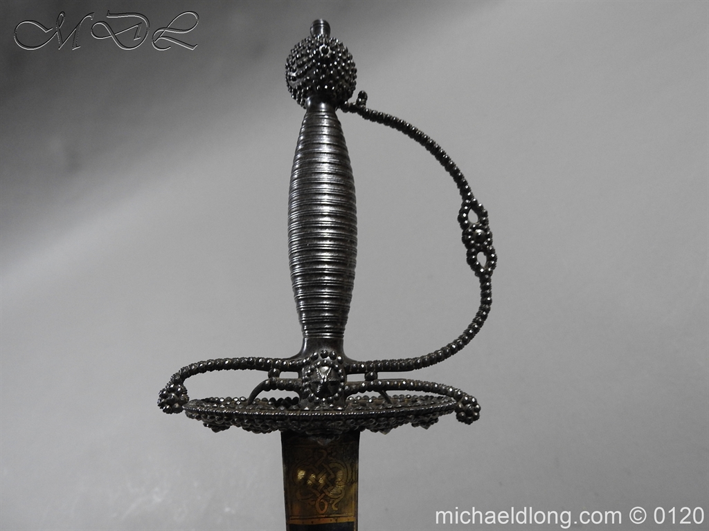 English Blue and Gilt Small Sword by Jeffery c 1780 - Image 25