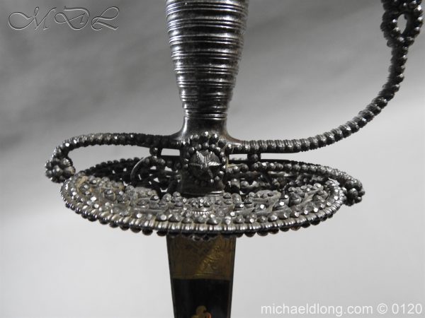 English Blue and Gilt Small Sword by Jeffery c 1780 - Image 27