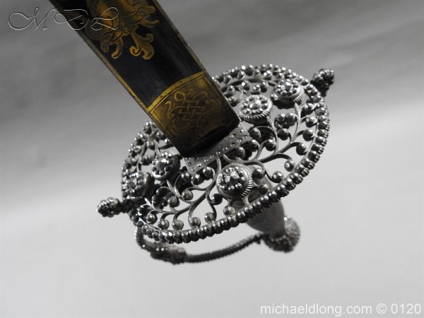 English Blue and Gilt Small Sword by Jeffery c 1780 - Image 28