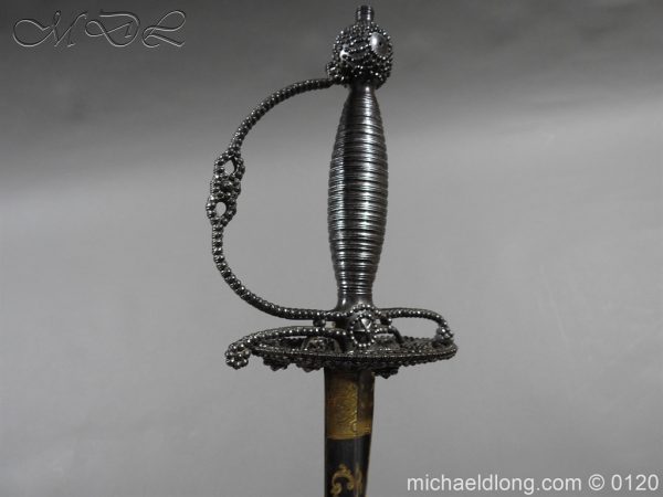 English Blue and Gilt Small Sword by Jeffery c 1780 - Image 31