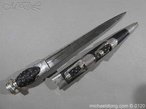 Scottish Silver Mounted Dirk